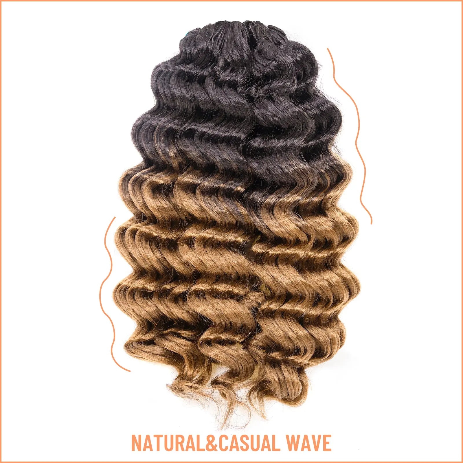 ( US ONLY) FAST SHIPPING OC | Toyotress® Ocean Wave Crochet Hair - 8 Packs Short Curly Water Wave Deep Twist Wavy Braids For Black Women Synthetic Braiding Hair Extensions Toyotress